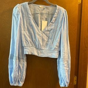 Button Down Crop Top